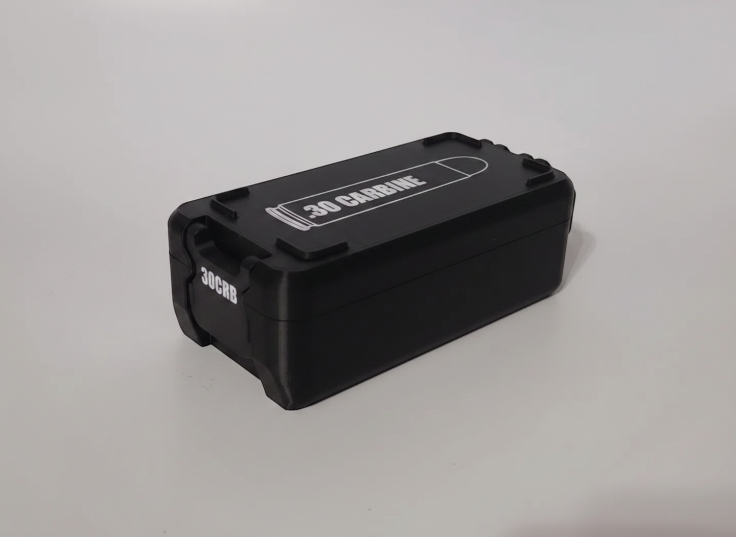 Filamelt Munitionsbox / 30 Carbine / 'Klappdeckel' / Patronenbox, Ammo Box - 3D-Druck aus dem Westerwald
