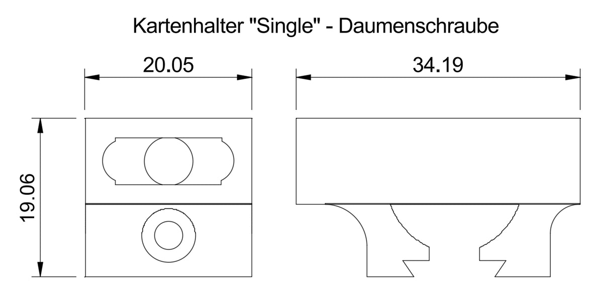 AEA HP Max MK2 - Kartenhalter / Begrenzungskartenhalter / Card-Holder / Bintac T9 - 3D-Druck aus dem Westerwald