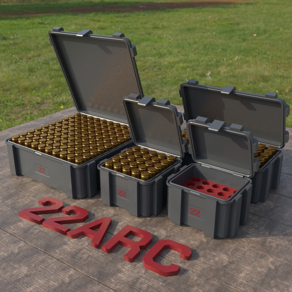 Filamelt Munitionsbox / .22 ARC / ‘Klappdeckel’ / Patronenbox, Ammo Box - 3D-Druck aus dem Westerwald