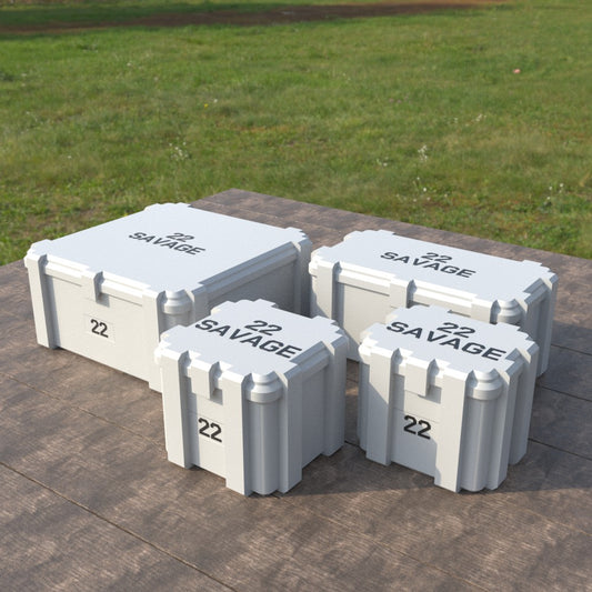 Filamelt Munitionsbox / .22 Savage / ‘Klappdeckel’ / Patronenbox, Ammo Box - 3D-Druck aus dem Westerwald