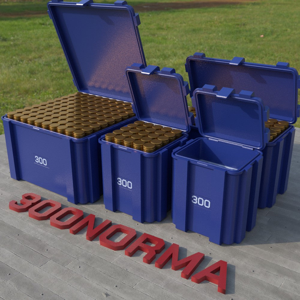 Filamelt Munitionsbox / .300 Norma Magnum / ‘Klappdeckel’ / Patronenbox, Ammo Box - 3D-Druck aus dem Westerwald