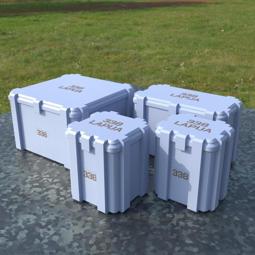 Filamelt Munitionsbox / .338 Lapua Magnum / ‘Klappdeckel’ / Patronenbox, Ammo Box - 3D-Druck aus dem Westerwald