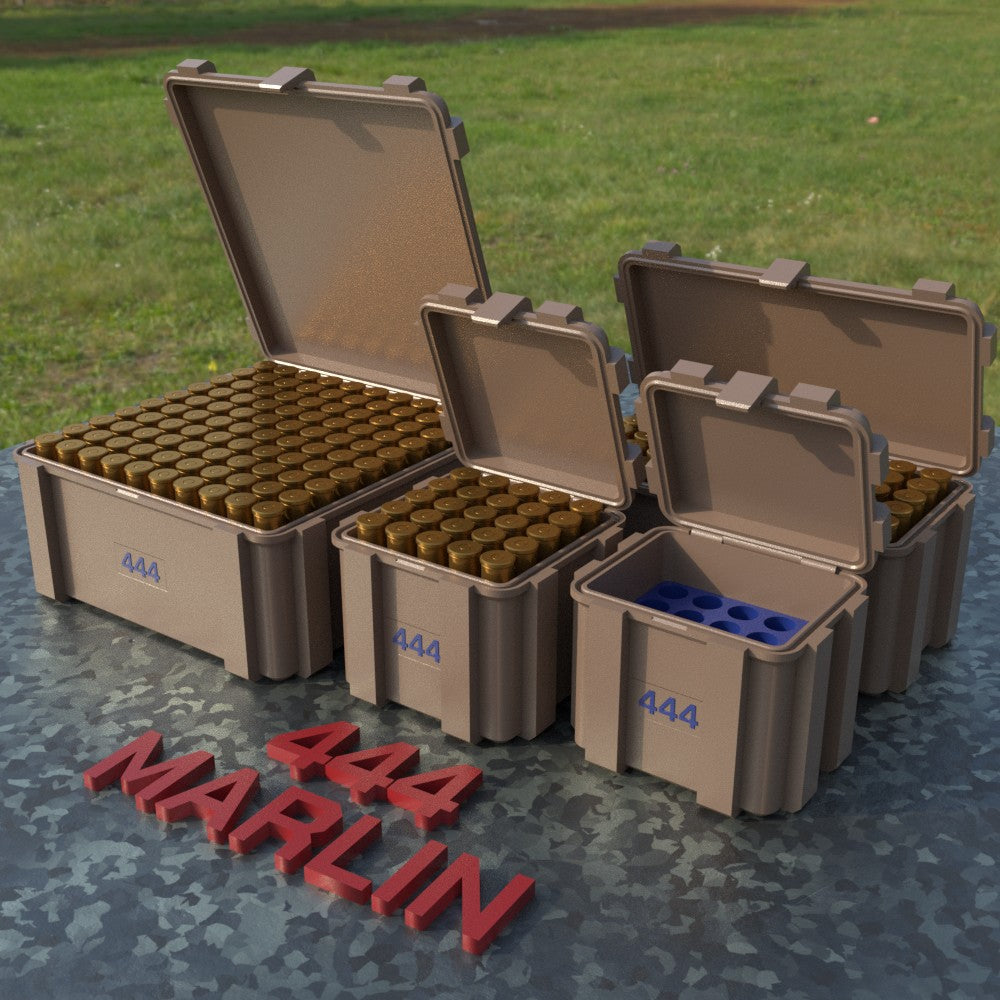 Filamelt Munitionsbox / .444 Marlin / ‘Klappdeckel’ / Patronenbox, Ammo Box - 3D-Druck aus dem Westerwald