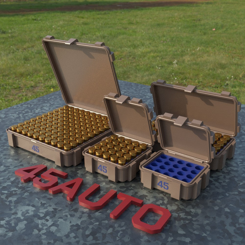 Filamelt Munitionsbox / .45 ACP / ‘Klappdeckel’ / Patronenbox, Ammo Box - 3D-Druck aus dem Westerwald