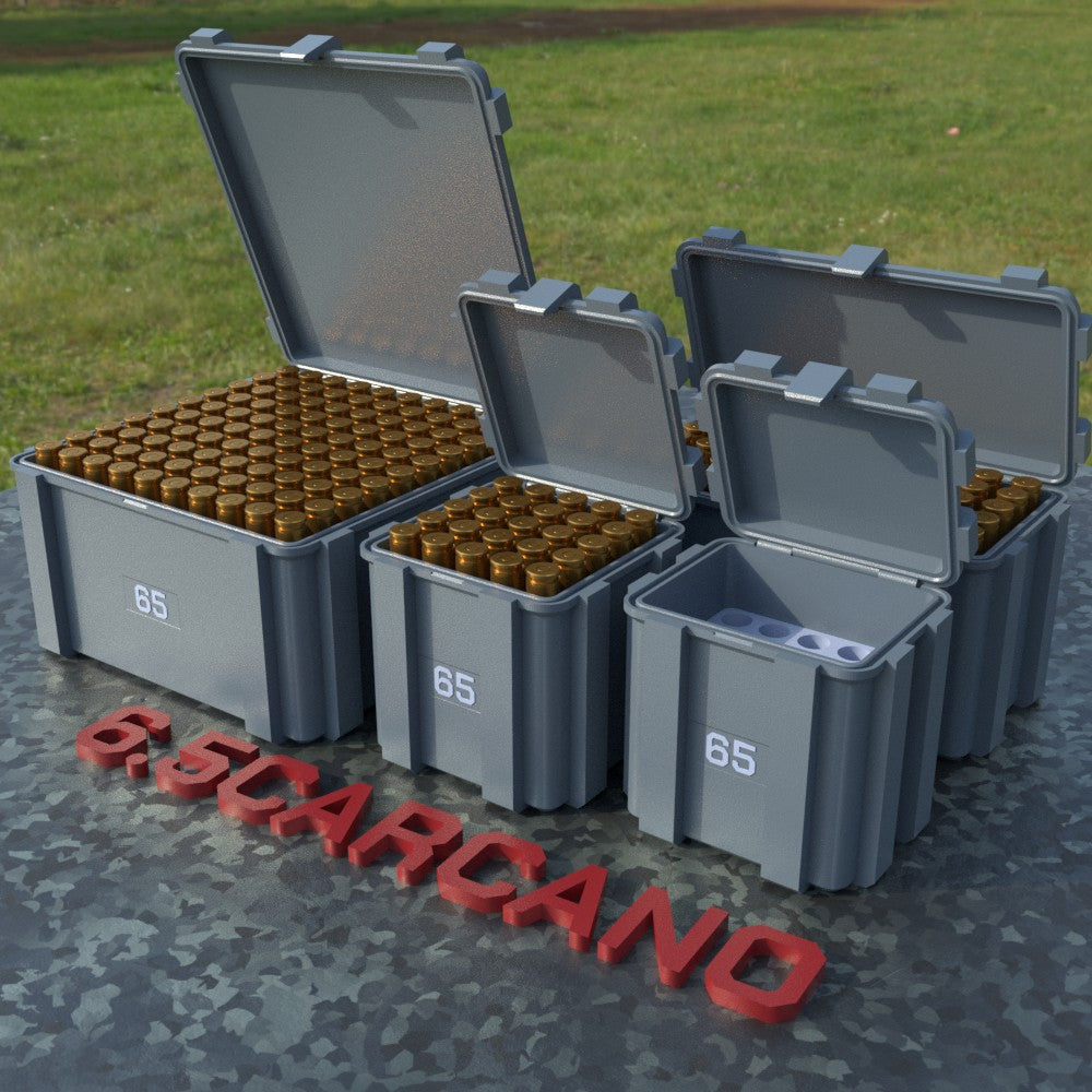 Filamelt Munitionsbox / 6.5mm Carcano / ‘Klappdeckel’ / Patronenbox, Ammo Box - 3D-Druck aus dem Westerwald