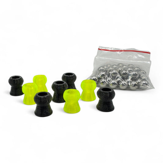 50x Diabolos Probierset, 9mm, CAL .357, Wiederverwendbar, AEA HP Max - 3D-Druck aus dem Westerwald