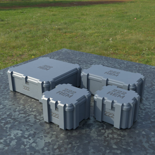 Filamelt Munitionsbox / .222 REM / ‘Klappdeckel’ / Patronenbox, Ammo Box - 3D-Druck aus dem Westerwald