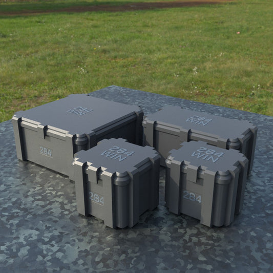 Filamelt Munitionsbox / .284 WIN / ‘Klappdeckel’ / Patronenbox, Ammo Box - 3D-Druck aus dem Westerwald