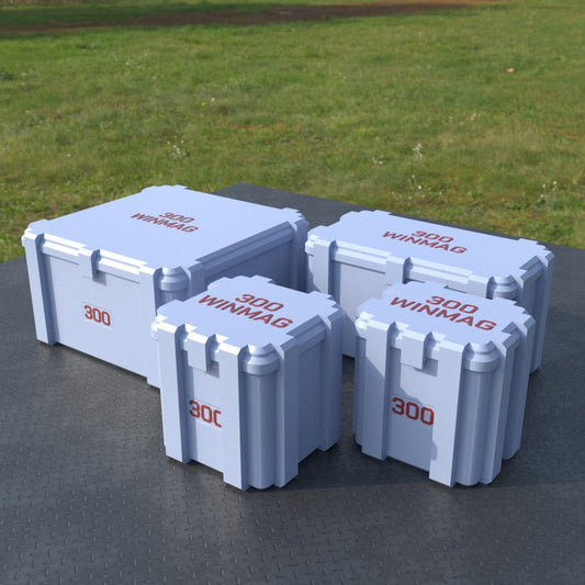 Filamelt Munitionsbox / .300 Win Mag / ‘Klappdeckel’ / Patronenbox, Ammo Box - 3D-Druck aus dem Westerwald