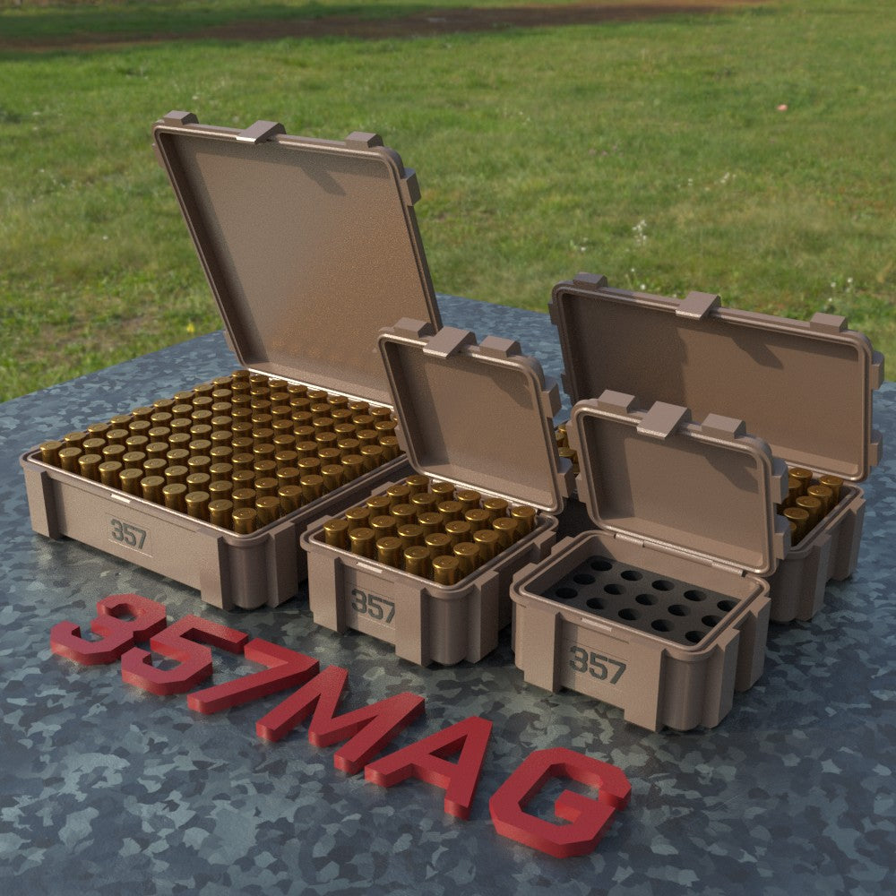 Filamelt Munitionsbox / .357 Magnum / ‘Klappdeckel’ / Patronenbox, Ammo Box - 3D-Druck aus dem Westerwald