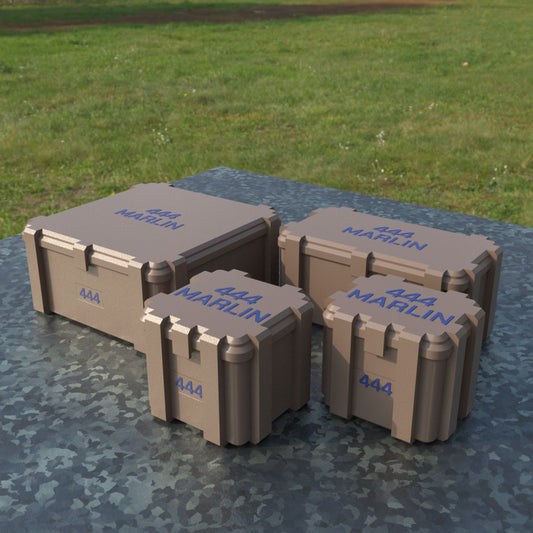 Filamelt Munitionsbox / .444 Marlin / ‘Klappdeckel’ / Patronenbox, Ammo Box - 3D-Druck aus dem Westerwald