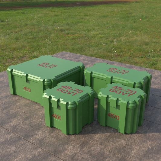 Filamelt Munitionsbox / .45-70 Govt / ‘Klappdeckel’ / Patronenbox, Ammo Box - 3D-Druck aus dem Westerwald