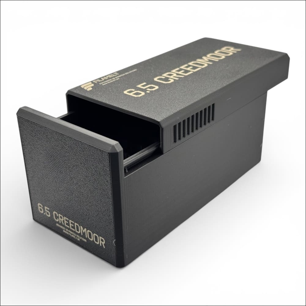 Filamelt Munitionsbox / 6.5 Creedmoor / ‘Schiebedeckel’ 50er / Kaliberangabe (Standard) Munitionsbox