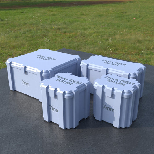 Filamelt Munitionsbox / 7mm REM SAUM / ‘Klappdeckel’ / Patronenbox, Ammo Box - 3D-Druck aus dem Westerwald