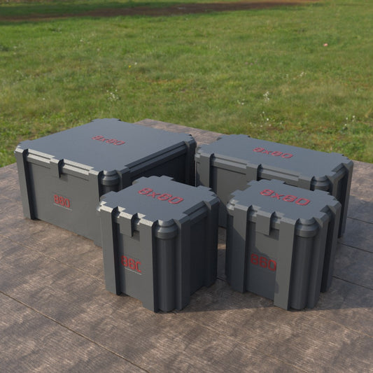 Filamelt Munitionsbox / 8x60 / ‘Klappdeckel’ / Patronenbox, Ammo Box - 3D-Druck aus dem Westerwald