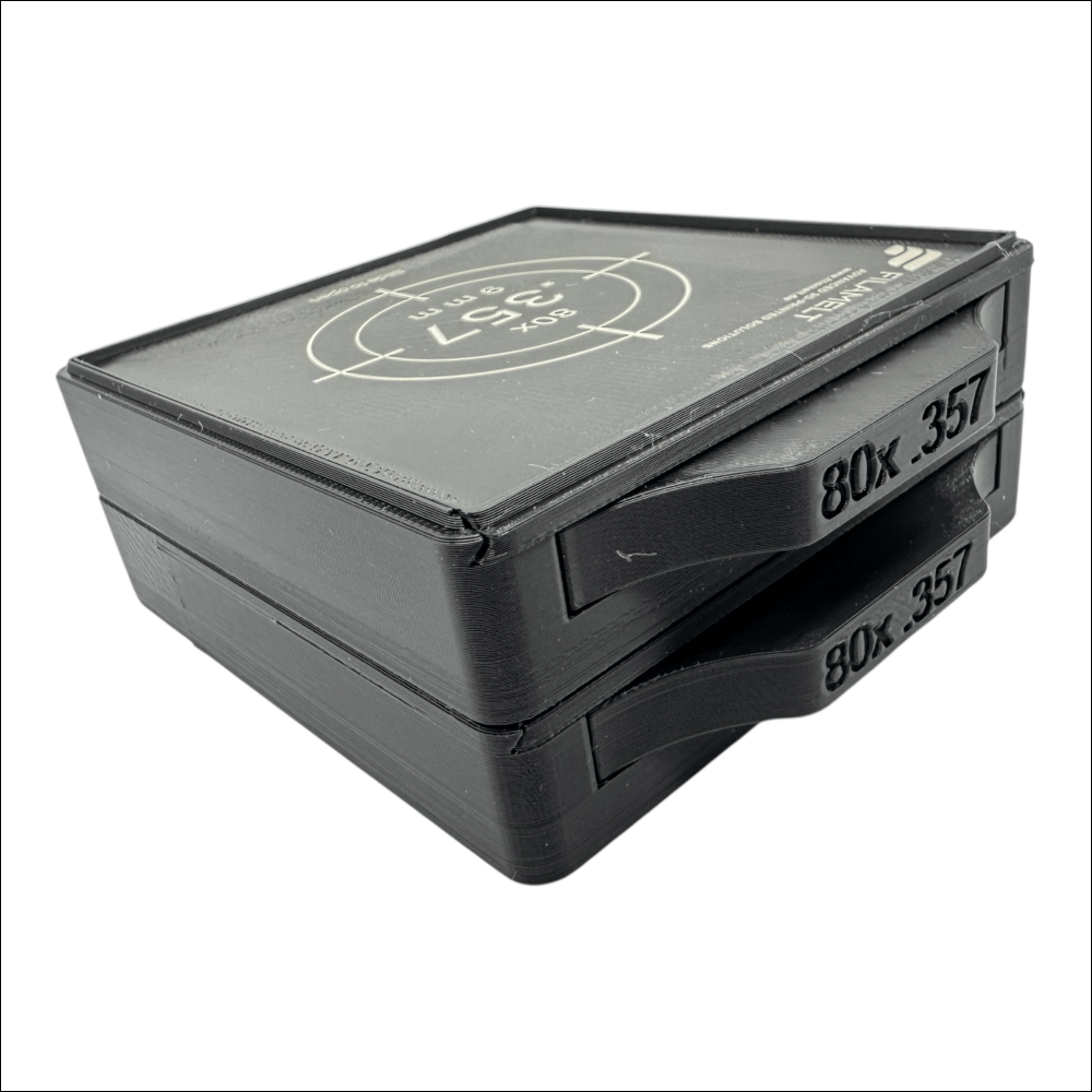 Diabolo-Box für 80x.357 / 9 mm – Praktisch stapelbar wiederverwendbar. Matchbox Schießsport-Zubehör