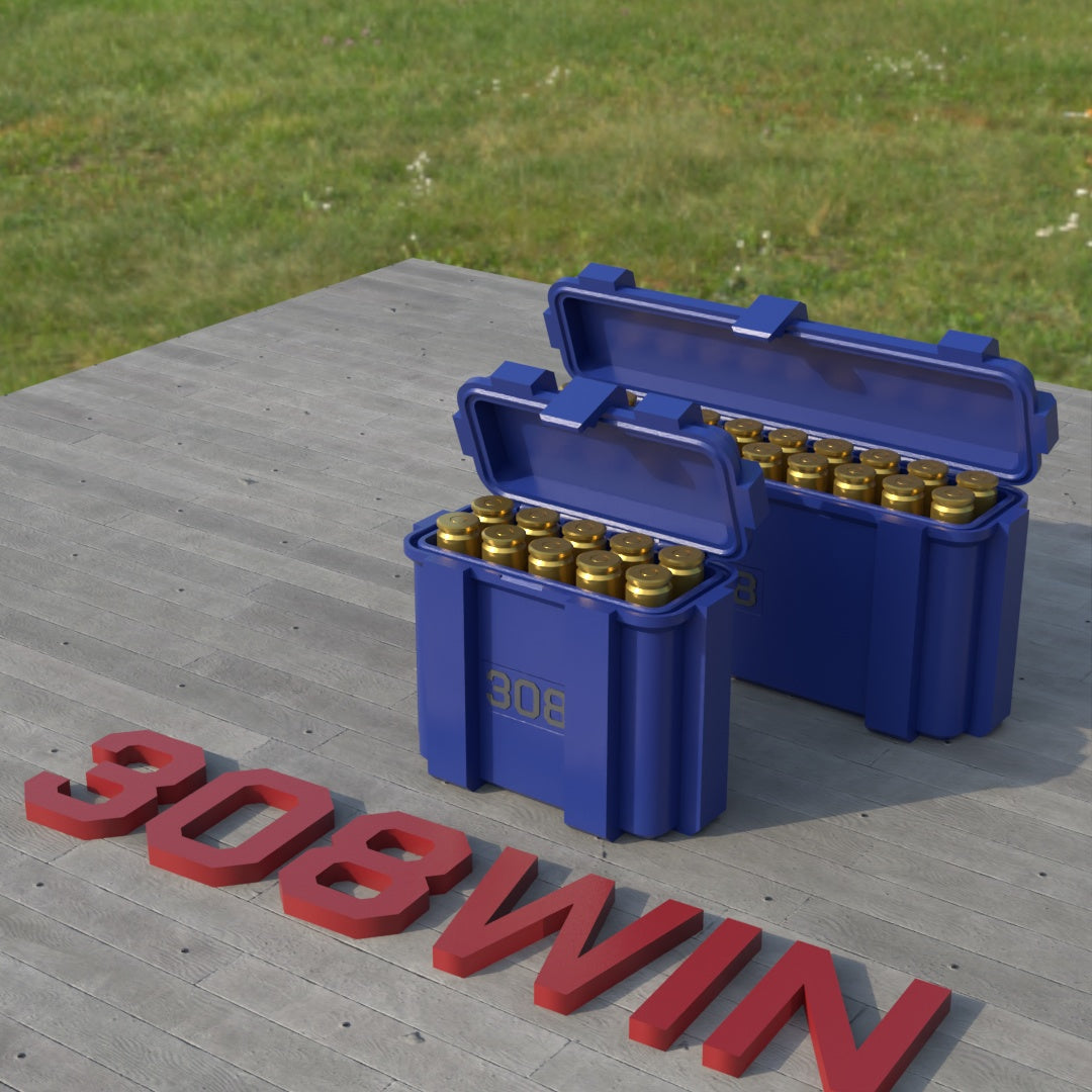 Filamelt Munitionsbox / .308 Winchester / ‘Klappdeckel’ / Patronenbox, Ammo Box
