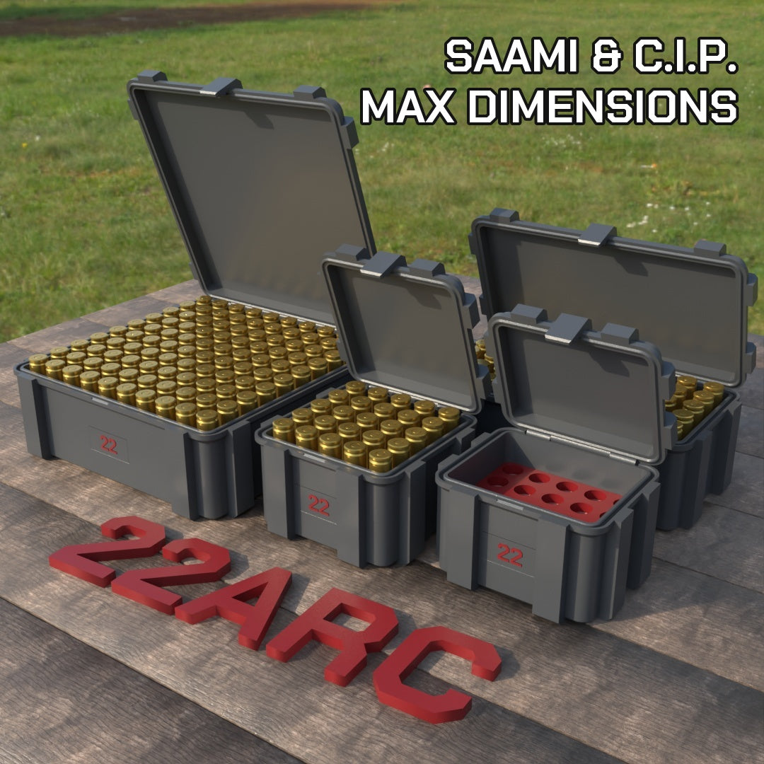 Filamelt Munitionsbox / .22 ARC / ‘Klappdeckel’ / Patronenbox, Ammo Box