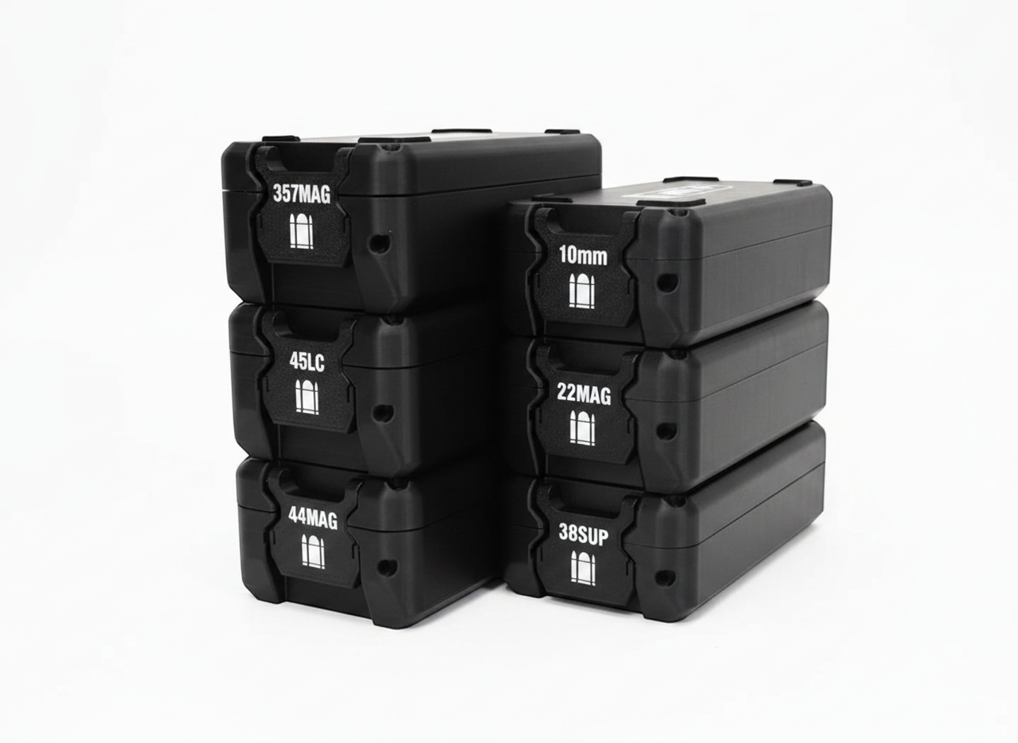 Filamelt Munitionsbox / 10mm Auto / 'Klappdeckel' / Patronenbox, Ammo Box - 3D-Druck aus dem Westerwald