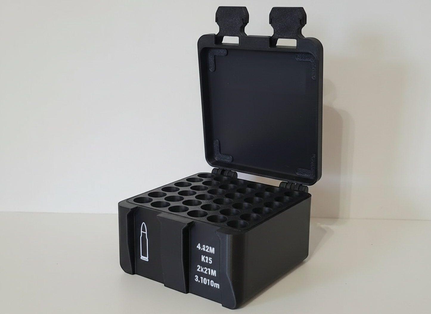 Filamelt Munitionsbox / 12 Gauge (.12/76 & .12/89) / 'Klappdeckel' / Patronenbox, Ammo Box - 3D-Druck aus dem Westerwald