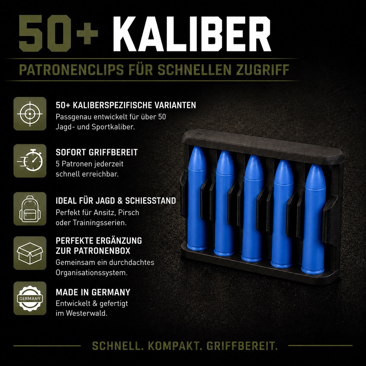 Filamelt - Premium Patronenclip .458 Winchester Magnum