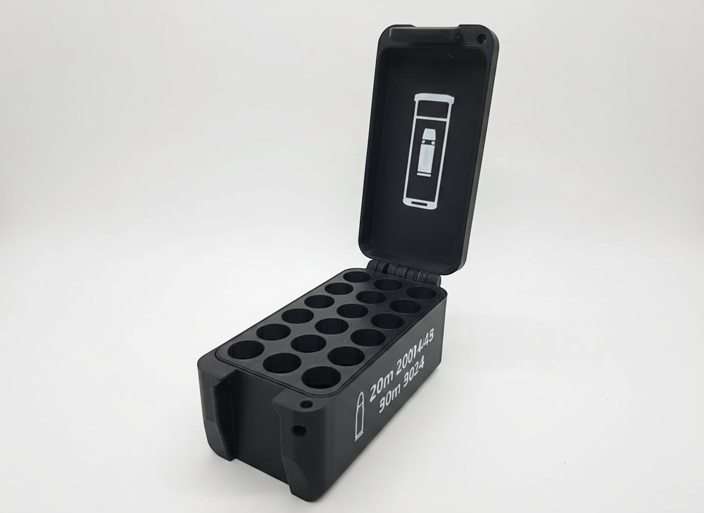 Filamelt Munitionsbox / 20 Gauge / 'Klappdeckel' / Patronenbox, Ammo Box - 3D-Druck aus dem Westerwald