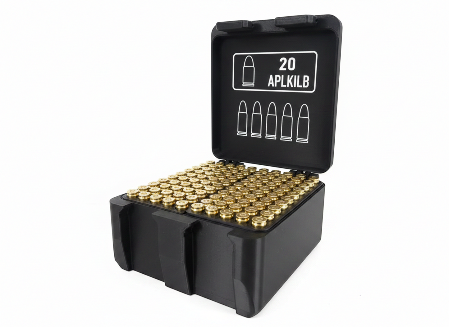 Filamelt Munitionsbox / .223 Remington / 'Klappdeckel' / Patronenbox, Ammo Box - 3D-Druck aus dem Westerwald
