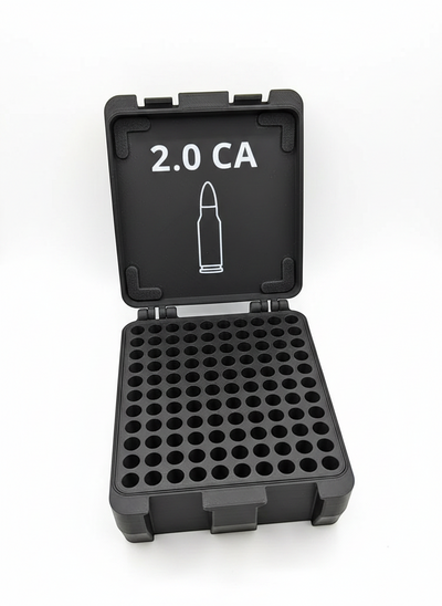 Filamelt Munitionsbox / 5.56x45mm NATO / 'Klappdeckel' / Patronenbox, Ammo Box - 3D-Druck aus dem Westerwald