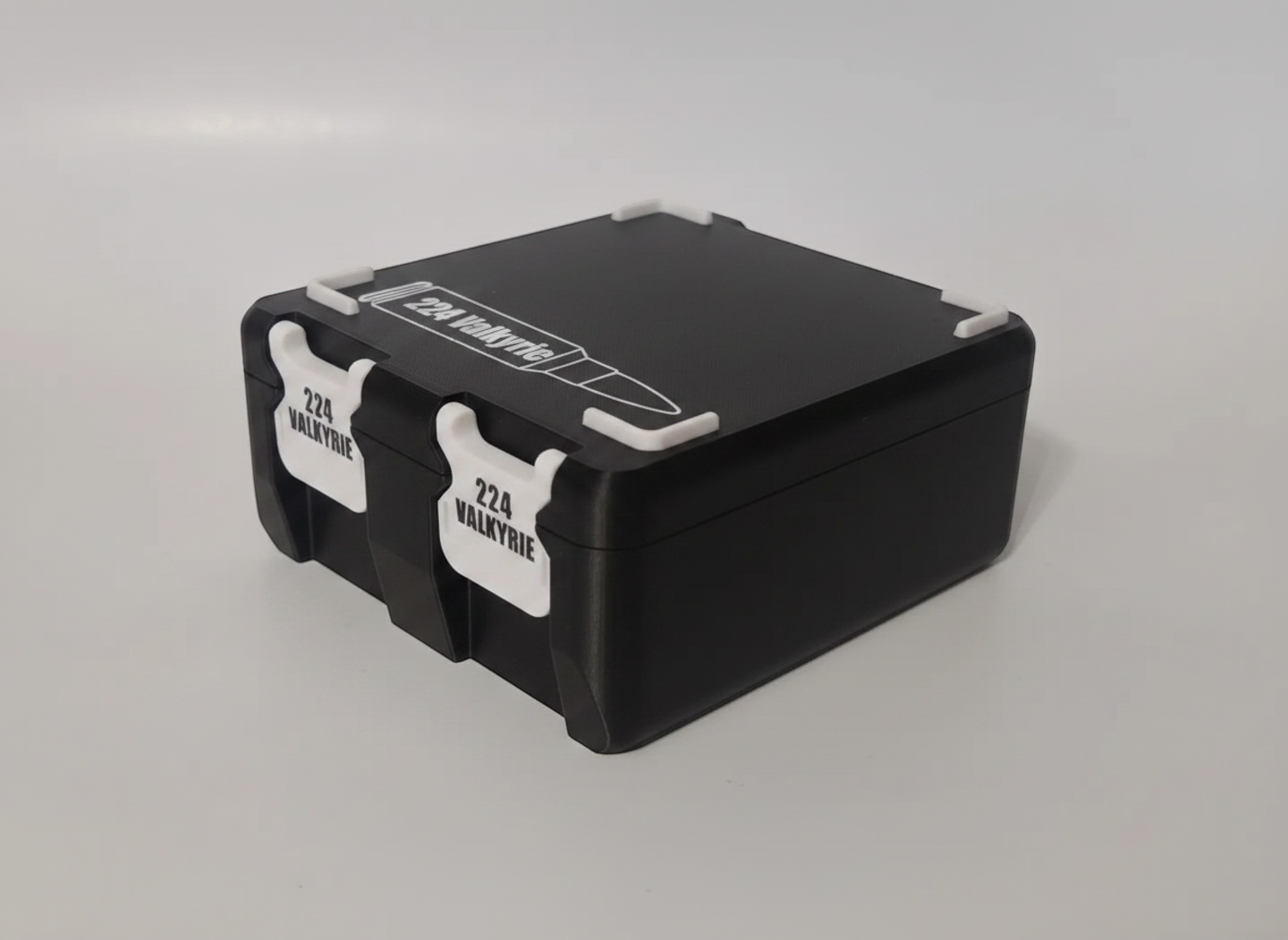 Filamelt Munitionsbox / 224 Valkyrie / 'Klappdeckel' / Patronenbox, Ammo Box - 3D-Druck aus dem Westerwald