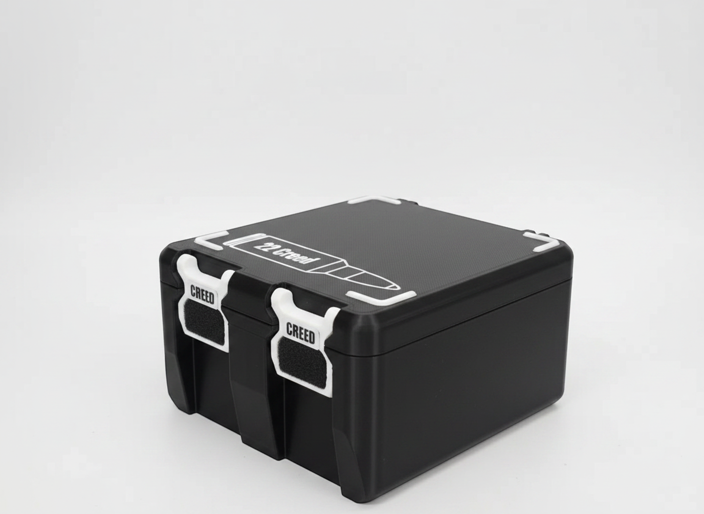 Filamelt Munitionsbox / 22 Creedmoor / 'Klappdeckel' / Patronenbox, Ammo Box - 3D-Druck aus dem Westerwald