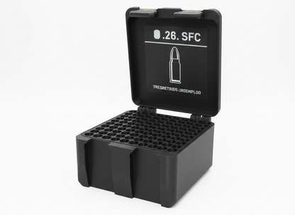 Filamelt Munitionsbox / 22 Creedmoor / 'Klappdeckel' / Patronenbox, Ammo Box - 3D-Druck aus dem Westerwald