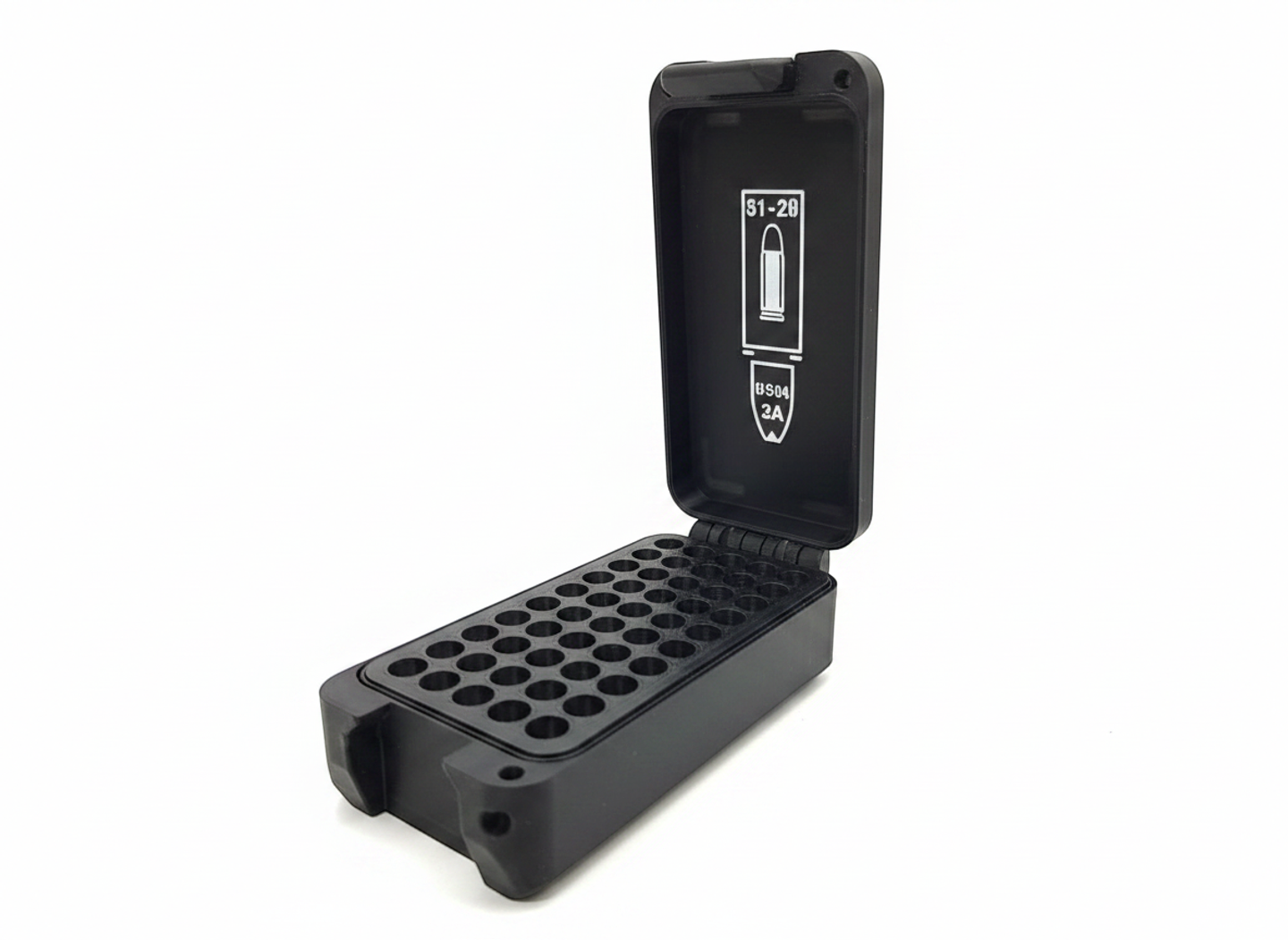 Filamelt Munitionsbox / 22 TCM / 'Klappdeckel' / Patronenbox, Ammo Box - 3D-Druck aus dem Westerwald