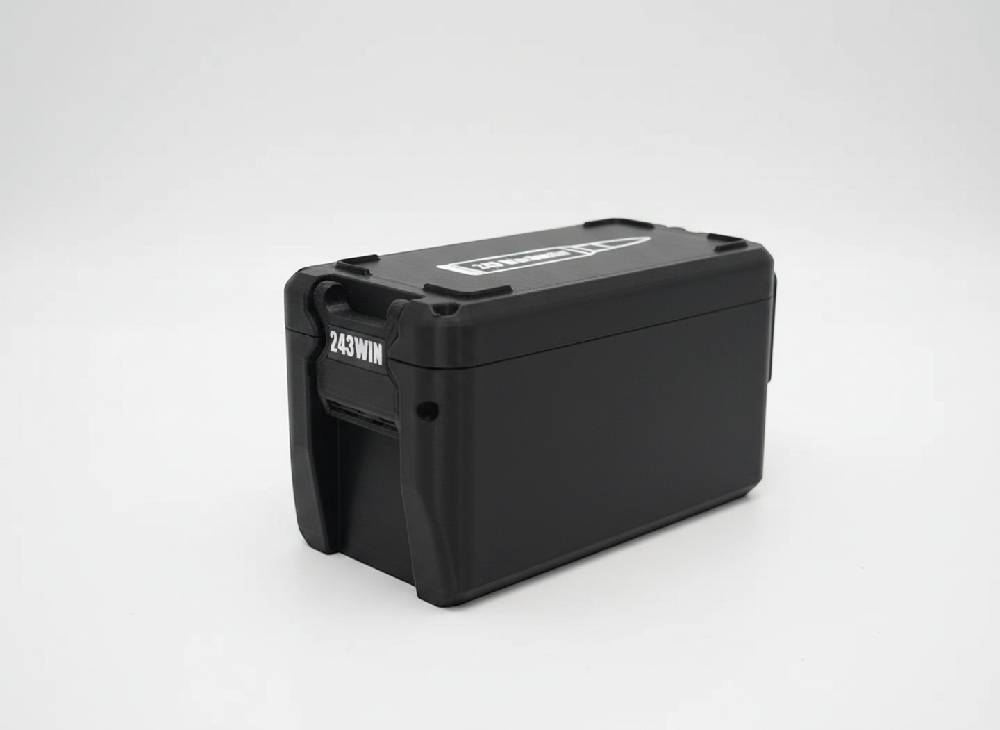 Filamelt Munitionsbox / 243 Winchester / 'Klappdeckel' / Patronenbox, Ammo Box - 3D-Druck aus dem Westerwald