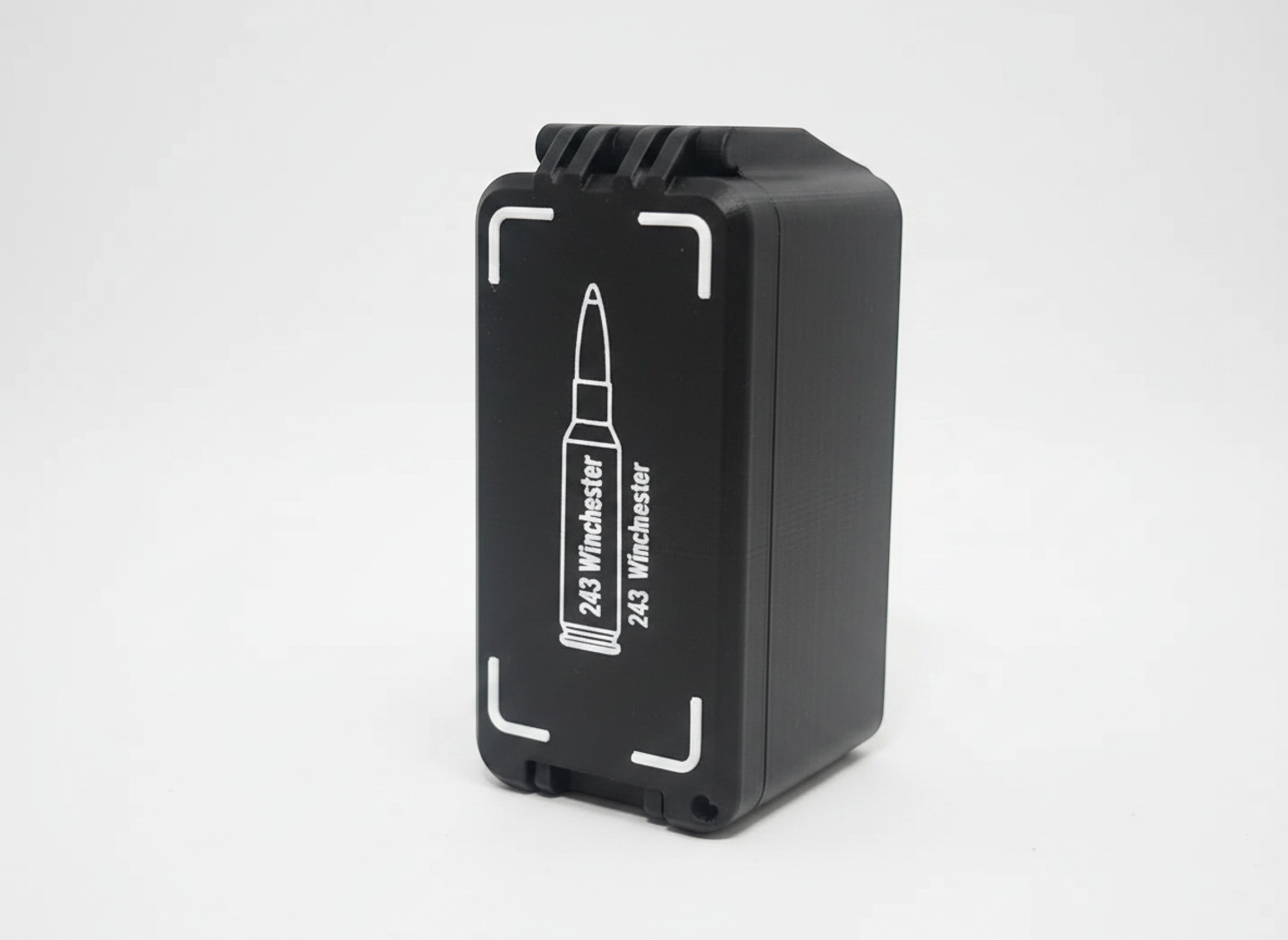 Filamelt Munitionsbox / 243 Winchester / 'Klappdeckel' / Patronenbox, Ammo Box - 3D-Druck aus dem Westerwald