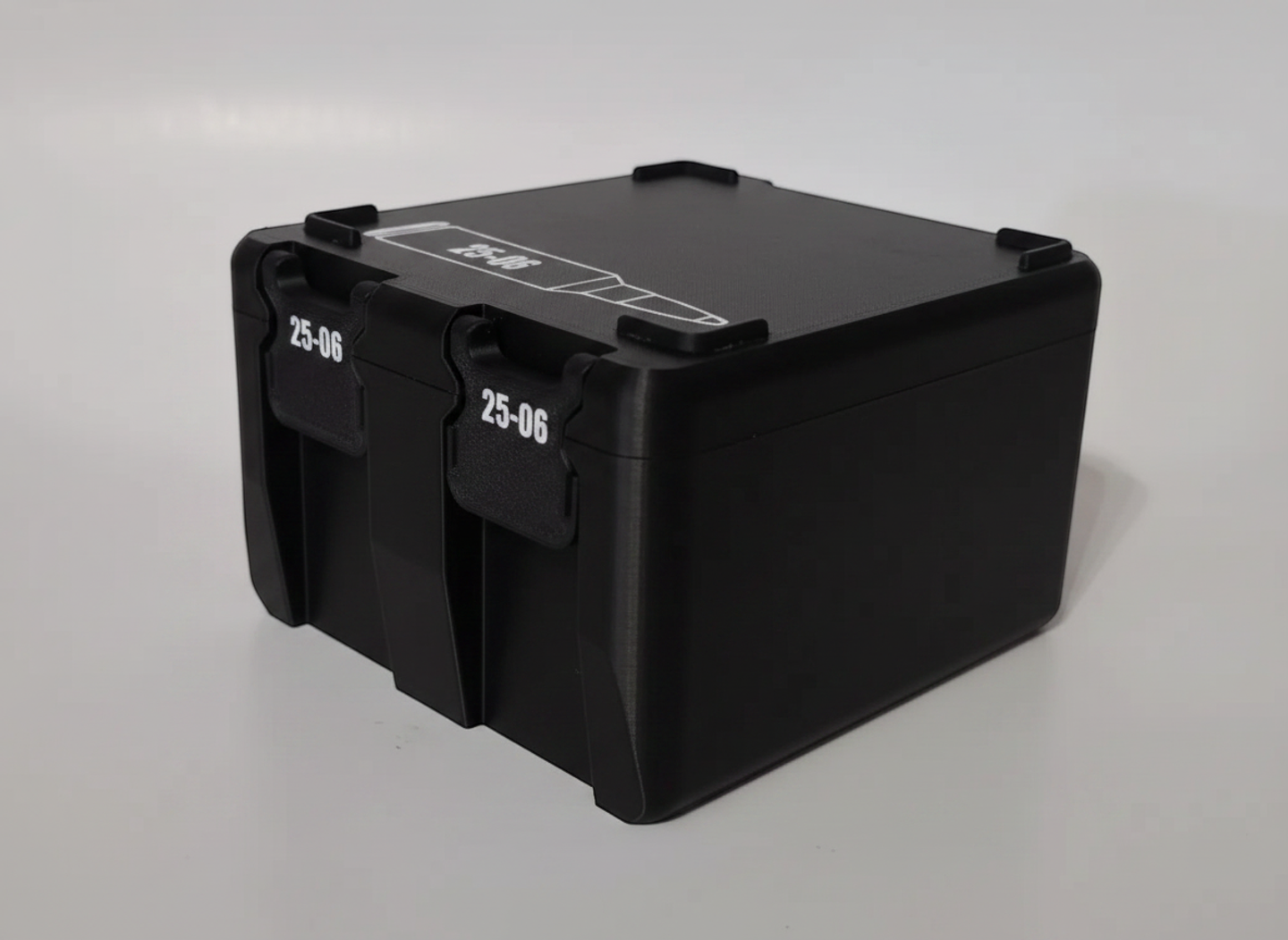 Filamelt Munitionsbox / 25-06 Remington / 'Klappdeckel' / Patronenbox, Ammo Box - 3D-Druck aus dem Westerwald