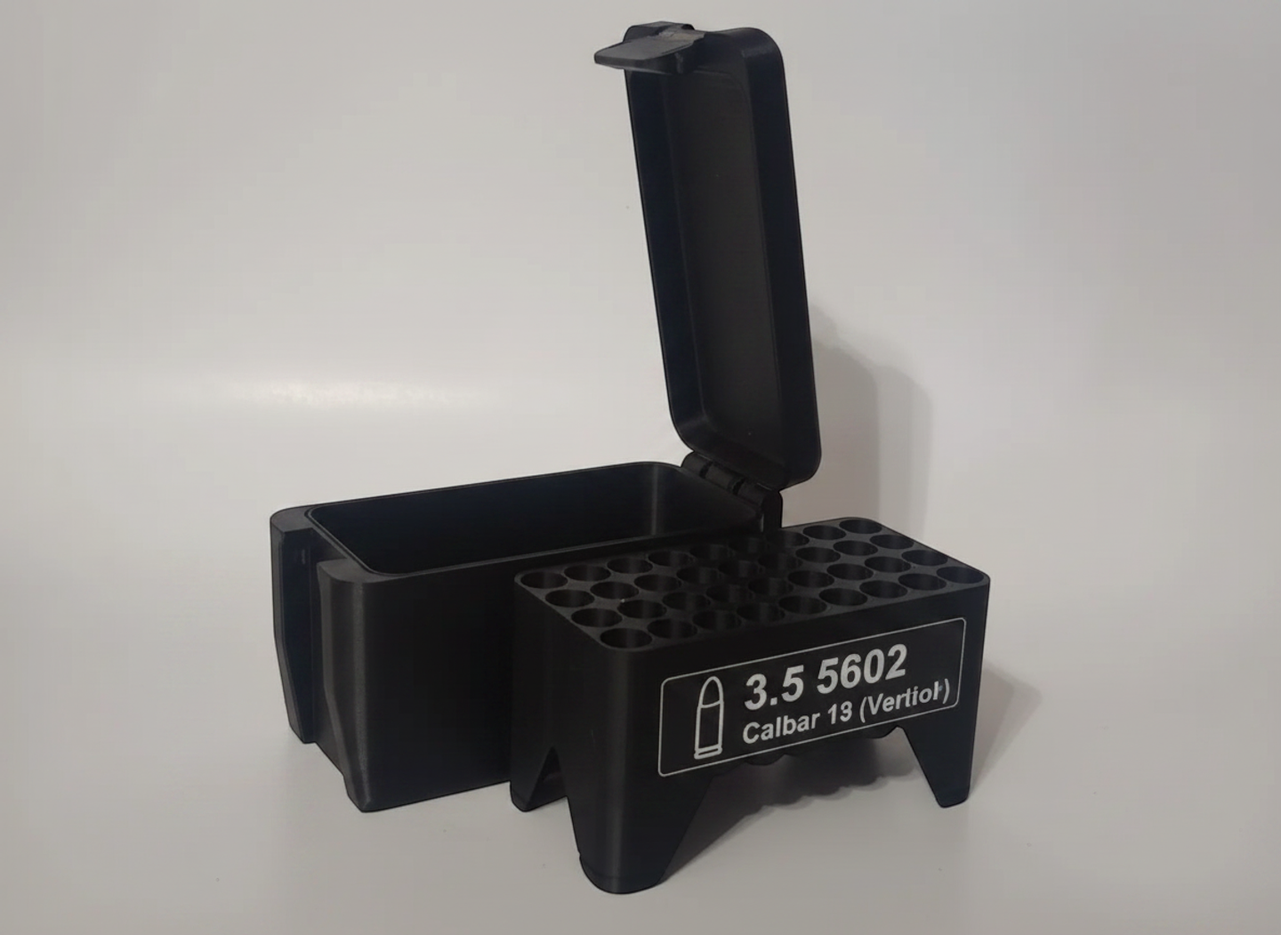 Filamelt Munitionsbox / 257 Weatherby Magnum / 'Klappdeckel' / Patronenbox, Ammo Box - 3D-Druck aus dem Westerwald