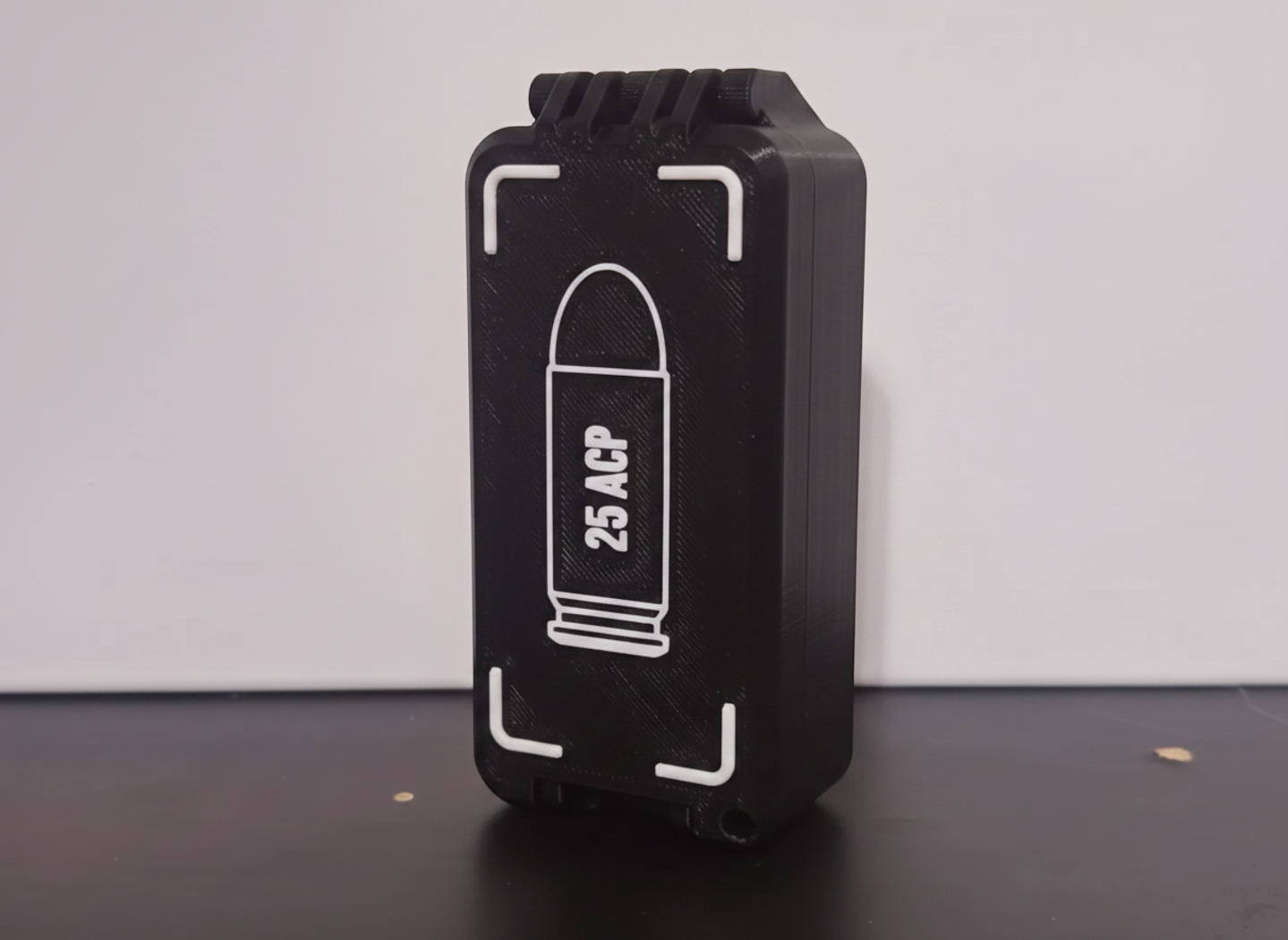 Filamelt Munitionsbox / 25 ACP / 'Klappdeckel' / Patronenbox, Ammo Box - 3D-Druck aus dem Westerwald