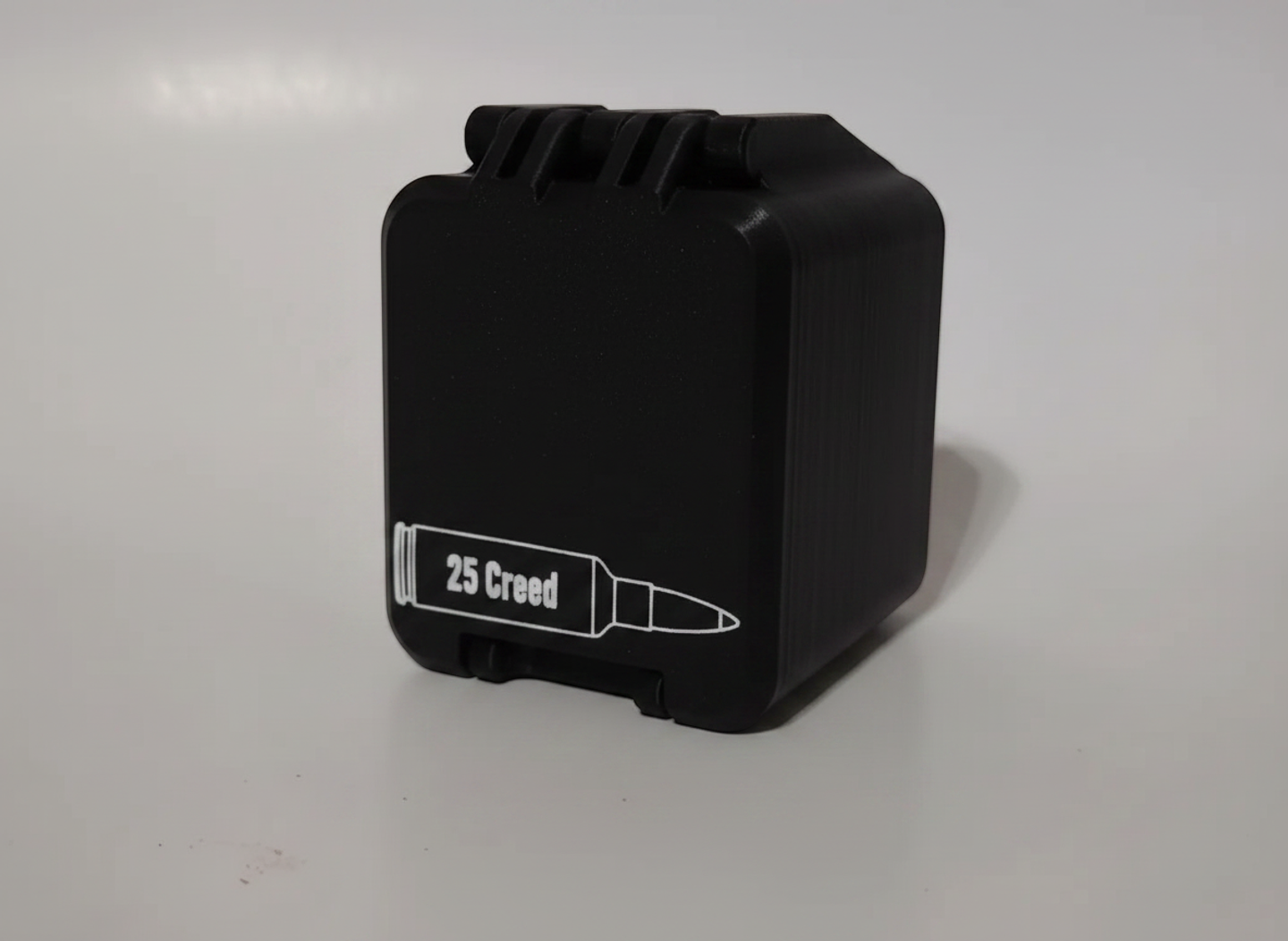 Filamelt Munitionsbox / 25 Creedmoor / 'Klappdeckel' / Patronenbox, Ammo Box - 3D-Druck aus dem Westerwald