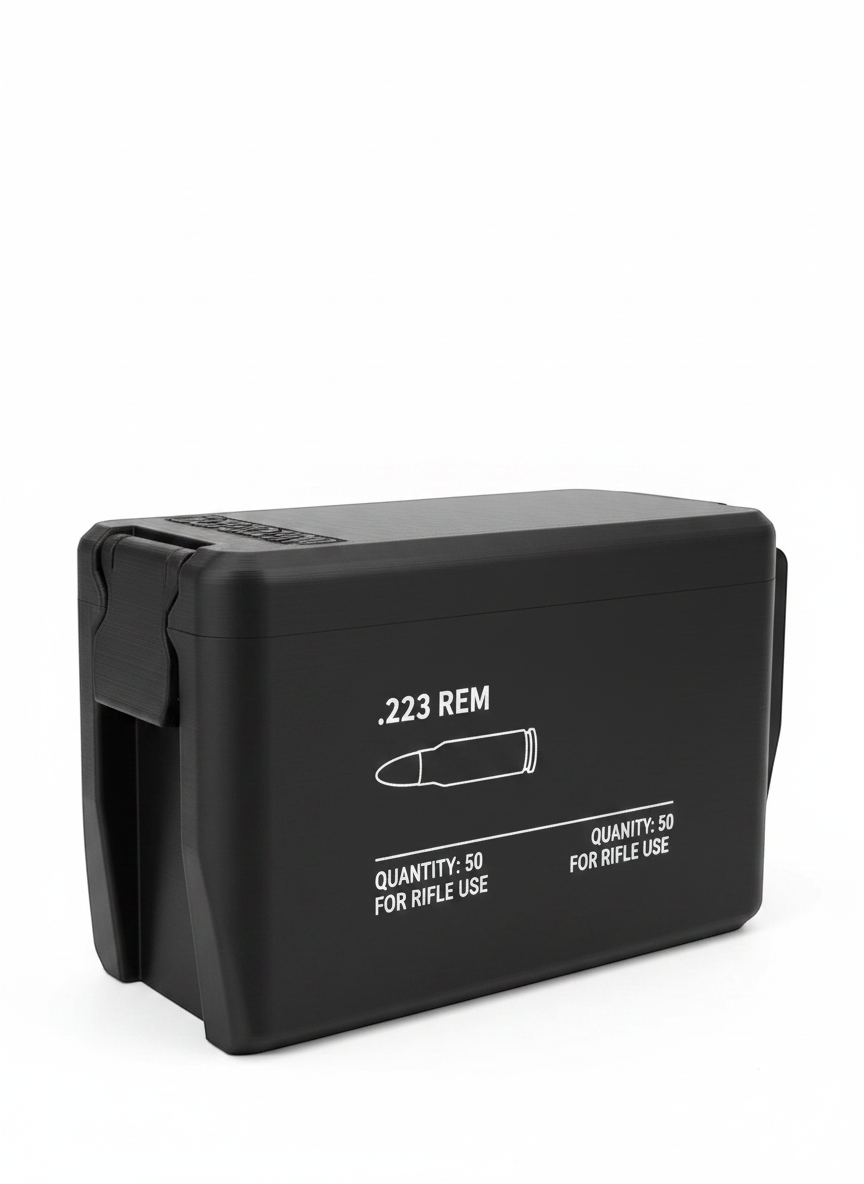 Filamelt Munitionsbox / 270 Winchester / 'Klappdeckel' / Patronenbox, Ammo Box - 3D-Druck aus dem Westerwald