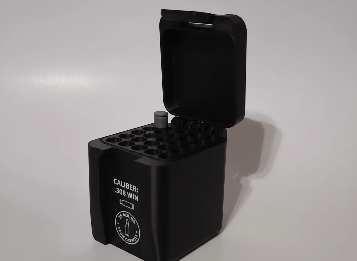 Filamelt Munitionsbox / 280 Ackley / 'Klappdeckel' / Patronenbox, Ammo Box - 3D-Druck aus dem Westerwald