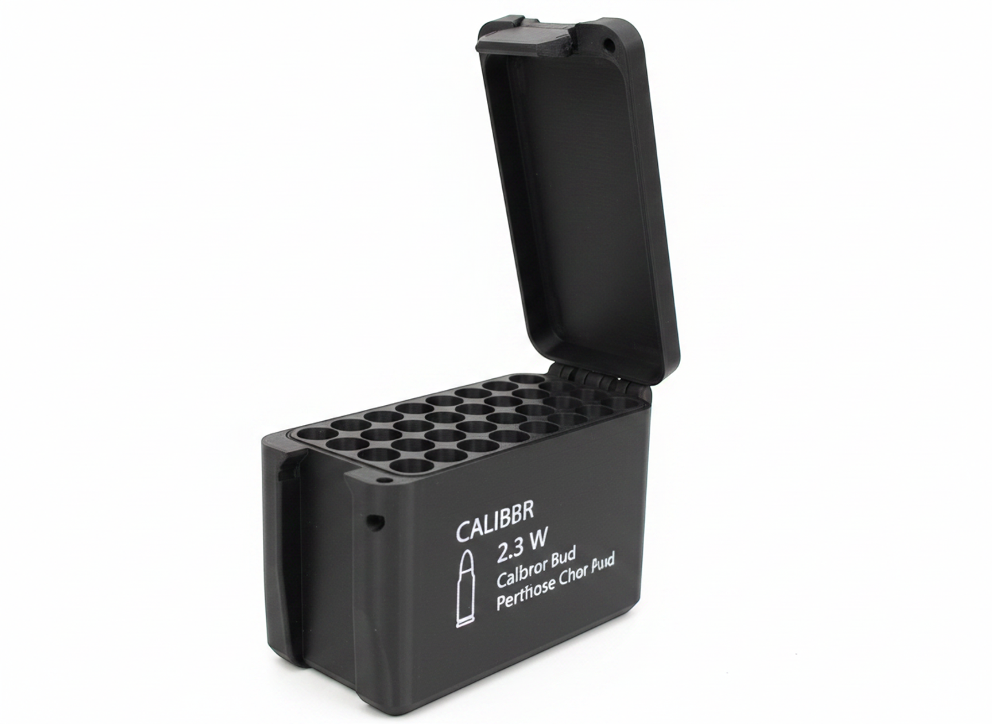 Filamelt Munitionsbox / 300 Norma Magnum / 'Klappdeckel' / Patronenbox, Ammo Box - 3D-Druck aus dem Westerwald