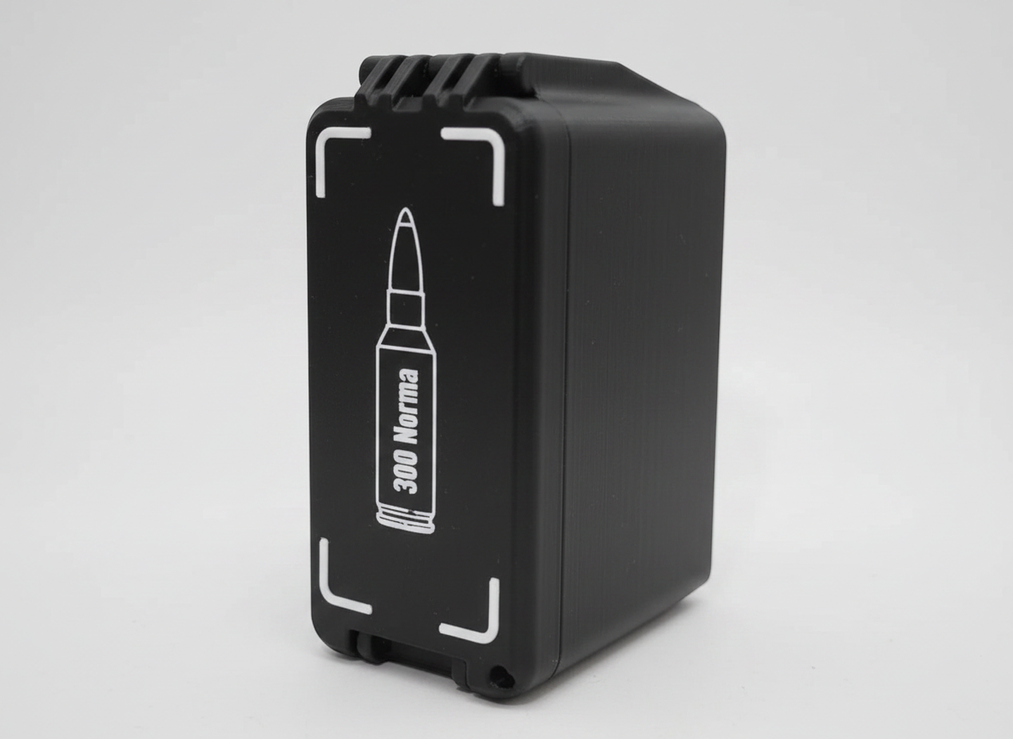 Filamelt Munitionsbox / 300 Norma Magnum / 'Klappdeckel' / Patronenbox, Ammo Box - 3D-Druck aus dem Westerwald