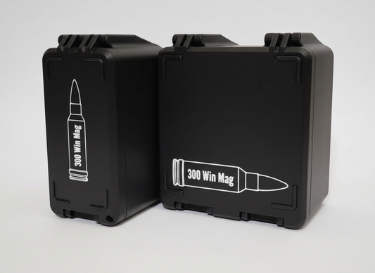 Filamelt Munitionsbox / 300 Winchester Magnum / 'Klappdeckel' / Patronenbox, Ammo Box - 3D-Druck aus dem Westerwald