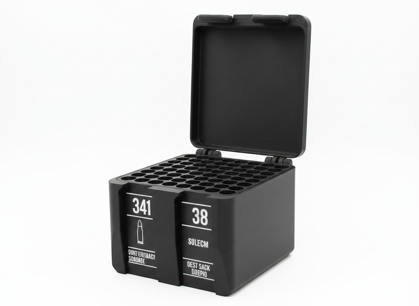 Filamelt Munitionsbox / 338 Lapua Magnum / 'Klappdeckel' / Patronenbox, Ammo Box - 3D-Druck aus dem Westerwald