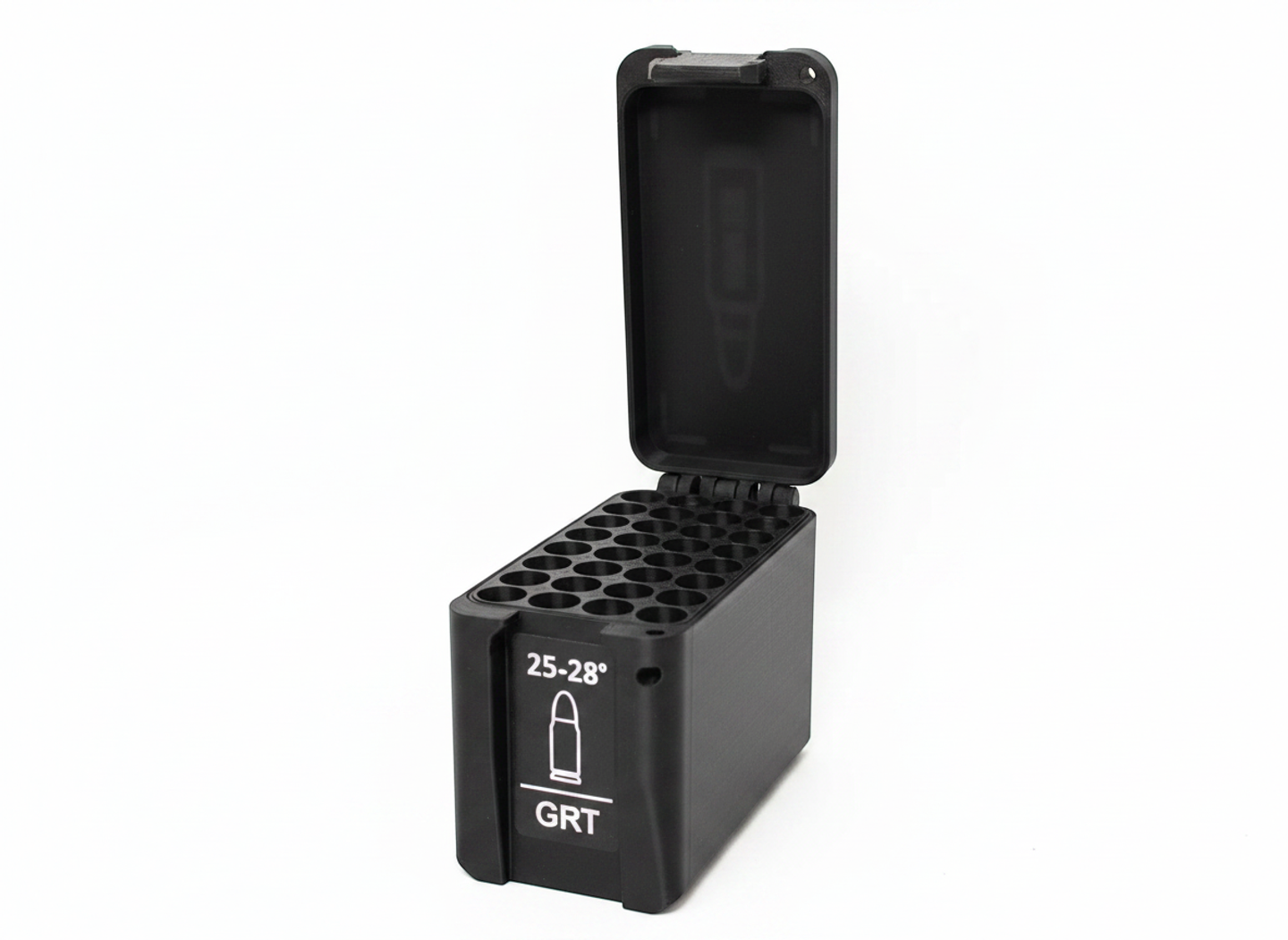 Filamelt Munitionsbox / 338 Lapua Magnum / 'Klappdeckel' / Patronenbox, Ammo Box - 3D-Druck aus dem Westerwald