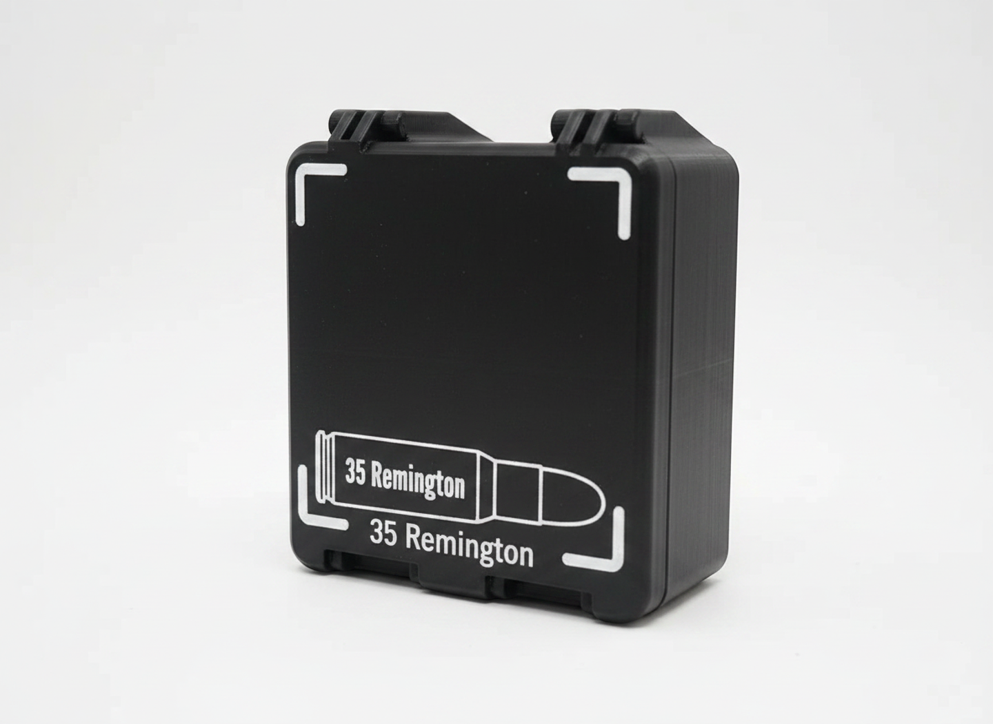 Filamelt Munitionsbox / 35 Remington / 'Klappdeckel' / Patronenbox, Ammo Box - 3D-Druck aus dem Westerwald