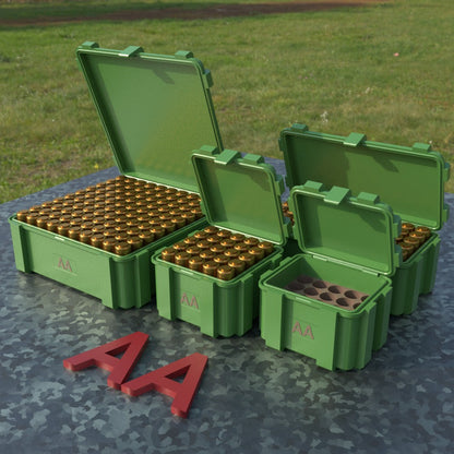 Filamelt AA Batteriebox "Klappdeckel" – für 20 / 25 / 50 / 100 Batterien - 3D-Druck aus dem Westerwald