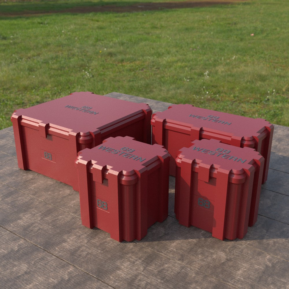 Filamelt Munitionsbox / 6.8 Western (Winchester/Browning) / ‘Klappdeckel’  / Patronenbox, Ammo Box - 3D-Druck aus dem Westerwald