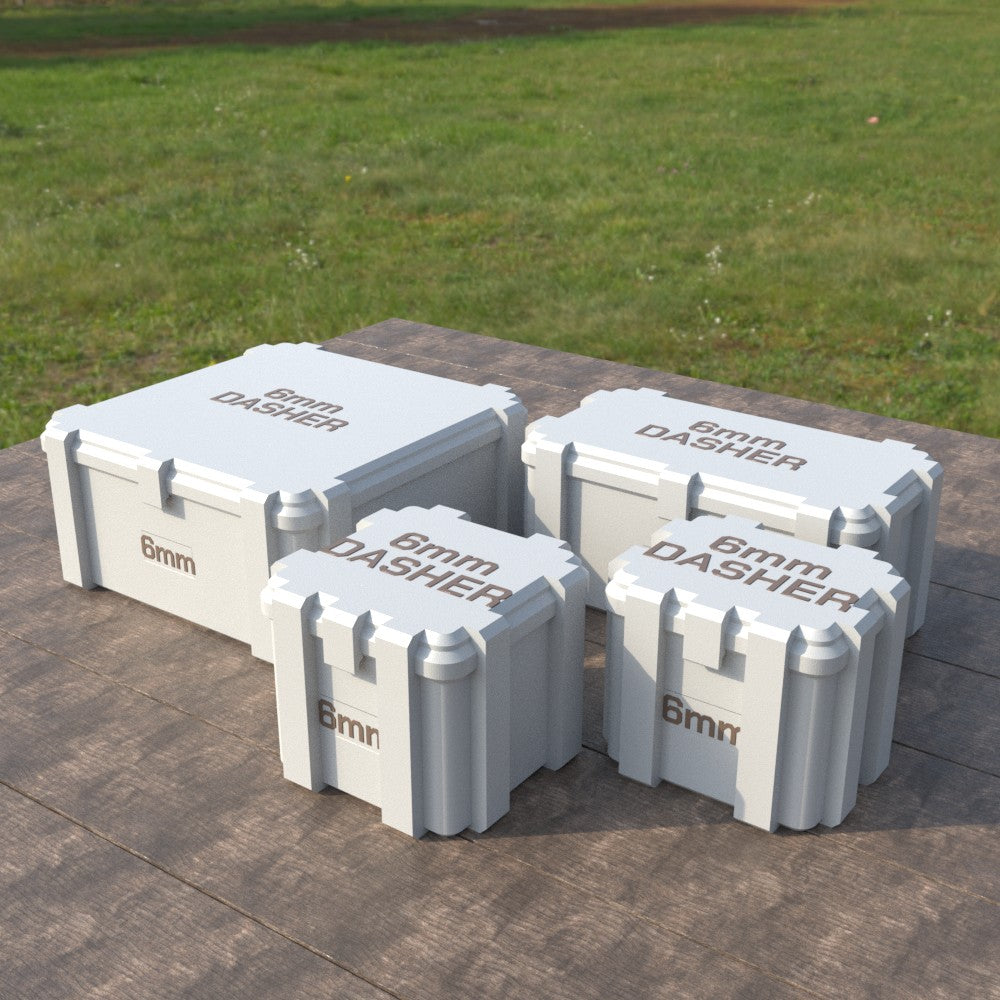 Filamelt Munitionsbox / 6mm Dasher / ‘Klappdeckel’  / Patronenbox, Ammo Box - 3D-Druck aus dem Westerwald