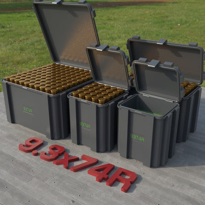 Filamelt Munitionsbox / 9.3x74R / ‘Klappdeckel’  / Patronenbox, Ammo Box - 3D-Druck aus dem Westerwald